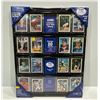 Image 1 : Collector Card Wall Display includes 16 Baseball Cards 16Wx20H