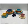 Image 1 : Collection of Colourful Vintage Fiestaware, Various Sized Plates