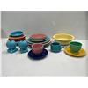 Image 1 : Collection of Colourful Vintage Fiestaware, Various Sized Plates