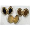 Image 3 : Three Engraved Gold Filled Oval Shaped Lockets