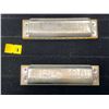 Image 1 : Two Marine Band Harmonicas Signed by Rusty Reed