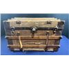 Image 1 : Antique Decorative Pirate Chest / Trunk On Caster Wheels 36Lx20Dx22H