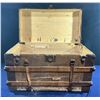 Image 2 : Antique Decorative Pirate Chest / Trunk On Caster Wheels 36Lx20Dx22H