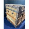 Image 4 : Antique Decorative Pirate Chest / Trunk On Caster Wheels 36Lx20Dx22H
