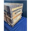 Image 5 : Antique Decorative Pirate Chest / Trunk On Caster Wheels 36Lx20Dx22H
