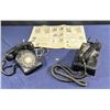 Image 1 : Two Vintage Rotary Phones (one wall hanging, one tabletop) and more