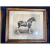 Image 4 : Four Framed Photographs of Work Horses plus One Unframed 14Wx8H