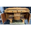 Image 2 : Solid Wood Art Deco Style Buffet/Side Board with Felt Lined Drawer  48Wx20Dx36H