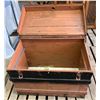 Image 2 : Antique Two Tone Travel Chest  37Wx22Dx23H