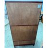 Image 3 : Solid Wood Glass Door Display Cabinet with 2 Drawers 35Wx14.5Dx66H