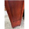 Image 4 : Solid Wood Glass Door Display Cabinet with 2 Drawers 35Wx14.5Dx66H