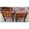 Image 1 : Matching Set of Solid Wood End Tables 28Wx20Dx20.5H