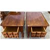 Image 2 : Matching Set of Solid Wood End Tables 28Wx20Dx20.5H