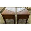 Image 5 : Matching Set of Solid Wood End Tables 28Wx20Dx20.5H
