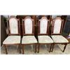 Image 6 : Solid Wood Dining Set with 6 Chairs and leaf 66.5Lx42Wx30H with leaf 90.5L