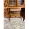 Image 3 : Solid Wood Arcese Brothers China Hutch with Glass Shelves and Lighting and Hidden Drawer 60Wx18Dx76H