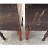 Image 5 : Set Of Antique Wooden Night Stands/End Tables with 3 Drawers and Upper Shelf  17W x 21.5D x 51H