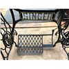 Image 7 : Antique Singer Sewing Machine with Table  49Wx19Dx39H open 40Wx19Dx39H closed