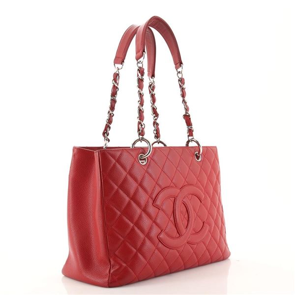 Chanel Grand Shopping Tote Quilted Caviar