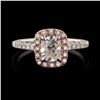 Image 1 : 0.69 ctw SI1 CLARITY F COLOR CENTER Diamond 18K White Gold Ring (1.06 ctw Diamon