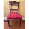 Image 1 : Antique Upholstered Decorative Chair 18Lx19.5Dx36H