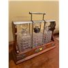 Image 2 : Antique Crystal Liquor Bar Decanter Set 15Lx6Dx12.5H