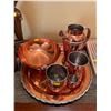 Image 3 : Assorted Inside Home Decor - Copper Decanter, Mugs, Serving Tray & More