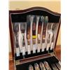 Image 2 : Vintage Silverware Set In Hardwood Case