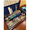 Image 2 : Assorted Silver Plated Items In Wooden Case
