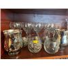 Image 2 : Contents Of Entire Shelf - Crystal Glasses, Vases, Champagne Flutes & More