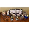 Image 1 : Assorted Collection Of Antique & Vintage Items - Cake Cutting Set, Flask, Candle Holders & More