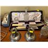 Image 3 : Assorted Collection Of Antique & Vintage Items - Cake Cutting Set, Flask, Candle Holders & More