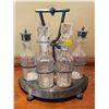 Image 2 : Antique Victorian Cruet Set - Condiments Vinegar