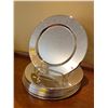 Image 1 : 12 Silver Plated On Steel Charger Serving Plates