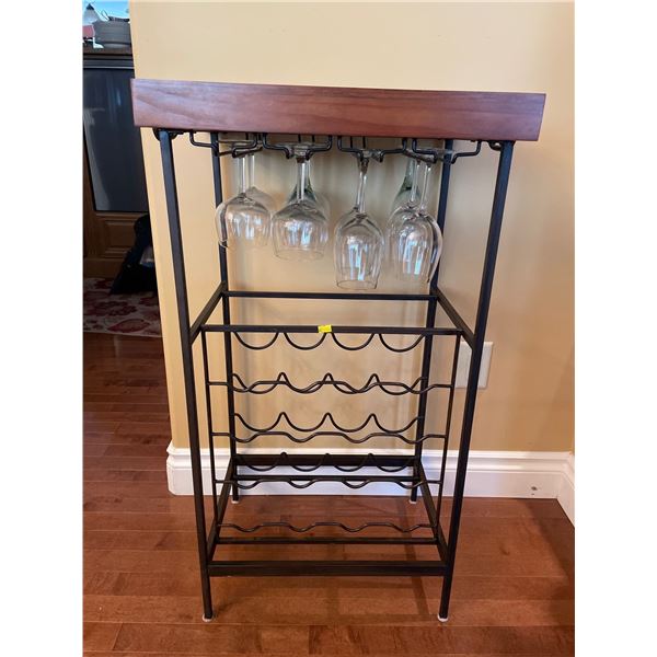 Wine Rack  Wood Metal