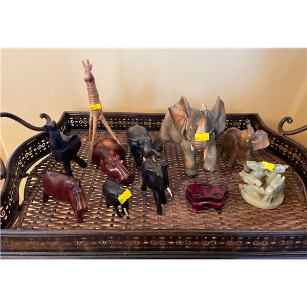 Assorted Collection Of Animal Decor - Hand Carved & Porcelain, Made In Japan & More