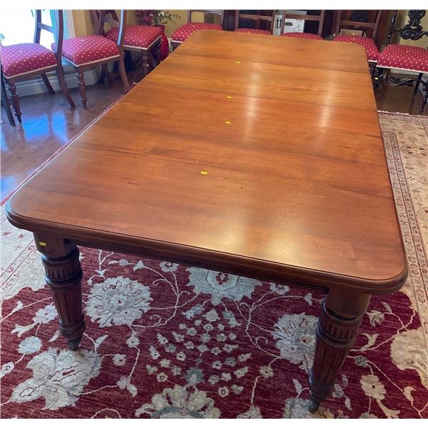 McElheran's Furniture + Design Dining Table On Castor Wheels - Comes With 3 Leaves In Total 93Lx48Dx