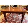 Image 8 : McElheran's Furniture + Design Dining Table On Castor Wheels - Comes With 3 Leaves In Total 93Lx48Dx