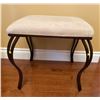 Image 2 : Metal & Upholstered Entry Stool 20Lx16.5Dx19H