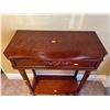 Image 3 : Art Nouveau Mahogany Hall Table 24.5Lx12Dx31H