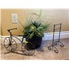 Image 1 : Artificial Succulent Container Plant With Decorative Bicycle & More