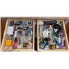Image 1 : Entire Contents of 2 Drawers - Flashlight, Stationary, Tools & More