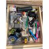 Image 3 : Entire Contents of 2 Drawers - Flashlight, Stationary, Tools & More