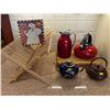Image 1 : Assorted Collection Of Kitchen Items - Kettles, Dishrack, Cutting Board & More