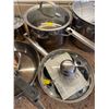 Image 3 : Assorted Collection Of Stainless Steel Pots With Lids - Egg Poacher, Frying Pan & More