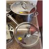 Image 4 : Assorted Collection Of Stainless Steel Pots With Lids - Egg Poacher, Frying Pan & More