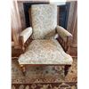 Image 1 : Antique Oak Upholstered Arm Chair 27Lx36Dx37H