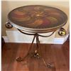 Image 1 : McElheran's Furniture + Design Wrought Iron Gold Decorative Table 20.5Lx20.5Dx27H