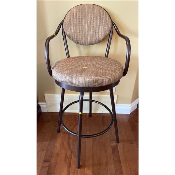 Metal Swivel Bar Stool 20.5Lx25Dx44H