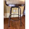 Image 3 : Metal Swivel Bar Stool 20.5Lx25Dx44H